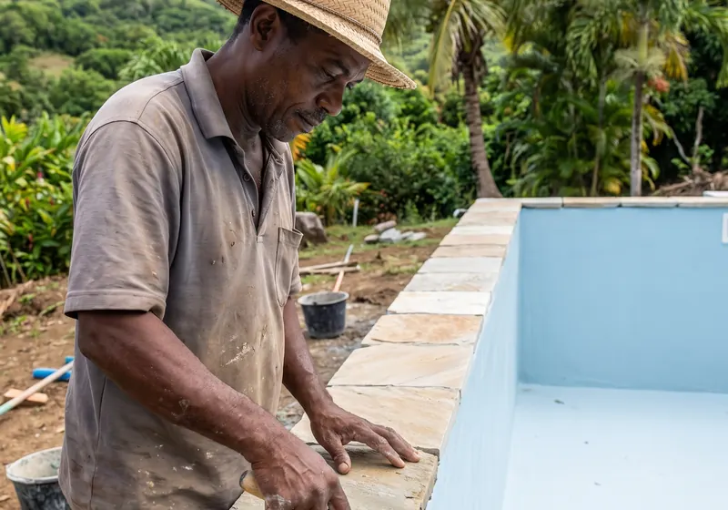 Piscinistes aux Antilles (photo d'illustration)