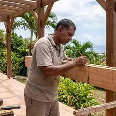 Pergola alu ou bois sous les tropiques : prix, vent, entretien