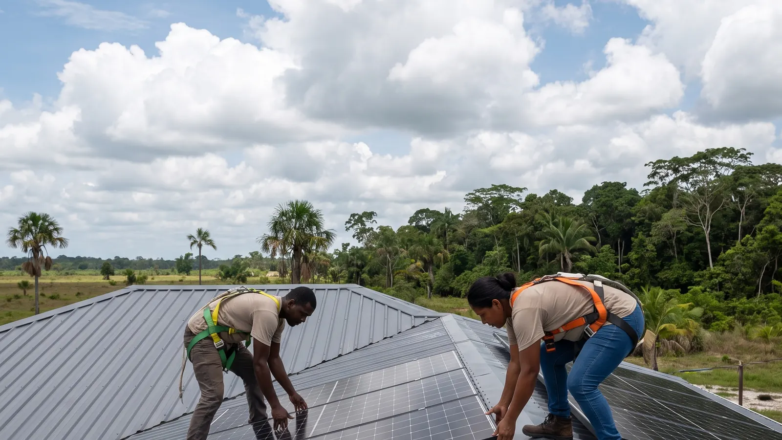 Installateur solaire à Baie-Mahault (photo d'illustration)