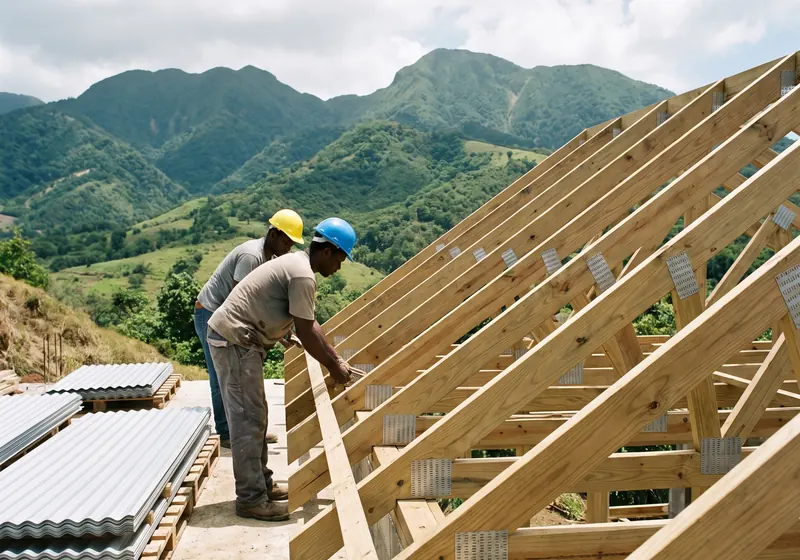 Charpentiers aux Antilles (photo d'illustration)