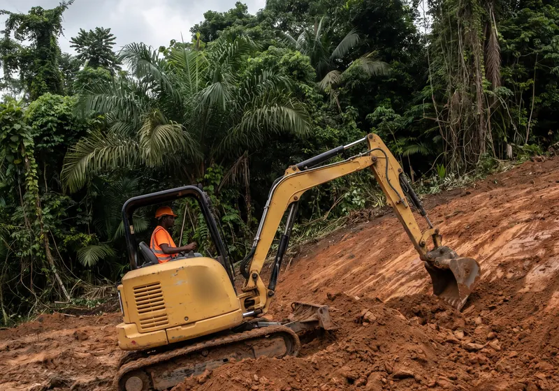 Terrassiers autour de Cayenne (photo d'illustration)