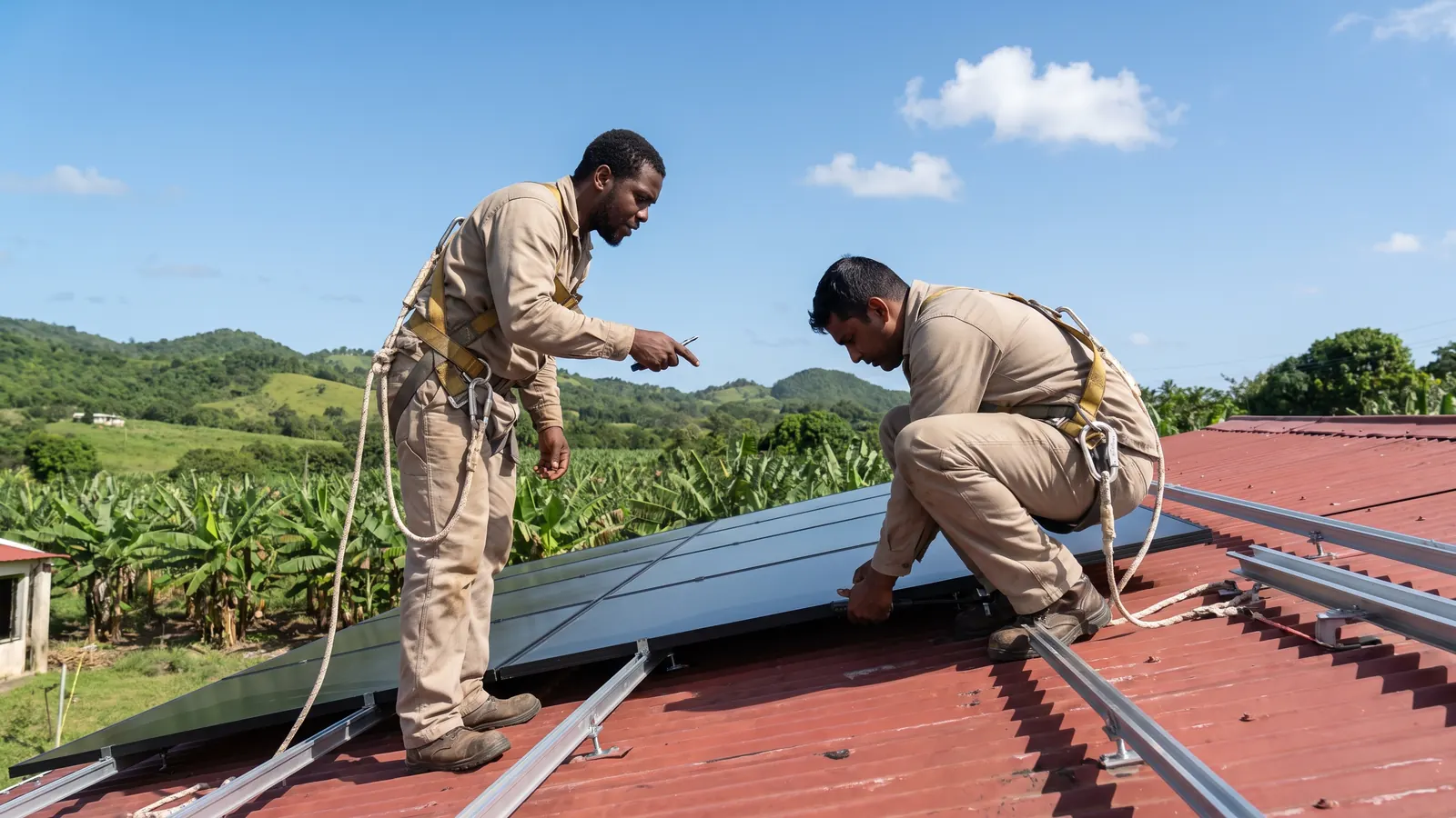 Installateur solaire à Fort-de-France (photo d'illustration)